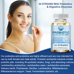 Digestive Enzymes Prebiotic & Probiotics Gas, Bloating Relief Digestive Health