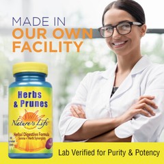 Nature’s Life Herbs & Prunes w/ 400mg Senna, 100ct