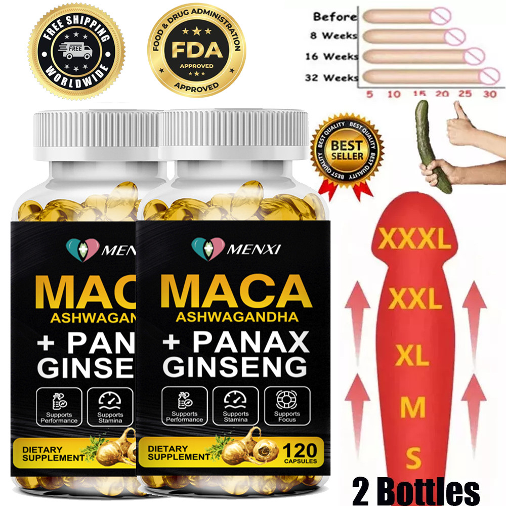 Maca Root Capsules 10000mg, Peruvian Maca Extract for Men & Women 240 Capsules