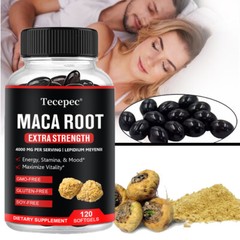Organic Maca Root Capsules | 4000mg | Peruvian Maca Extract for Men & Women