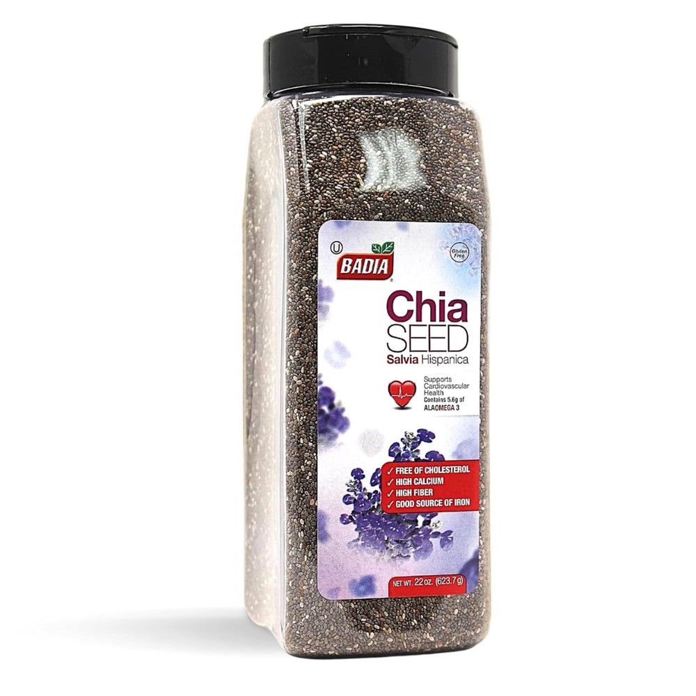 22 Oz Chia Seeds High Fiber Omega3 Protein Energy Boost Smoothies Yogurt Baking