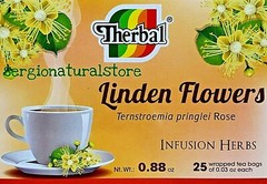 TE DE TILA LINDEN FLOWERS TEA 25 BAGS 0.03 oz Brand Therbal Made in Mexico