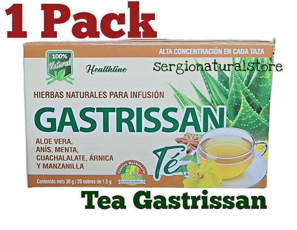 Gastrissan Tea Gastritis Heartburn Gastric Ulcer Treatment Natural Mexican Blend