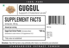 Guggul Extract Powder 2.5% Guggulsterones Antioxidant Heart Health Supplement