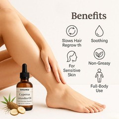 Cyperus Rotundus Oil for Hair Removal 2 PACKS – 100% Pure Natural Cyprus Oil ?