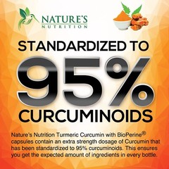Turmeric Curcumin w/ Ginger & BioPerine Black Pepper – 1,950mg 95% Standardized