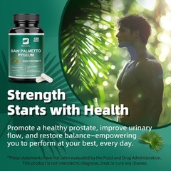 Prostate Health Supplements for Men – Support Complex Formula with Saw Palmetto