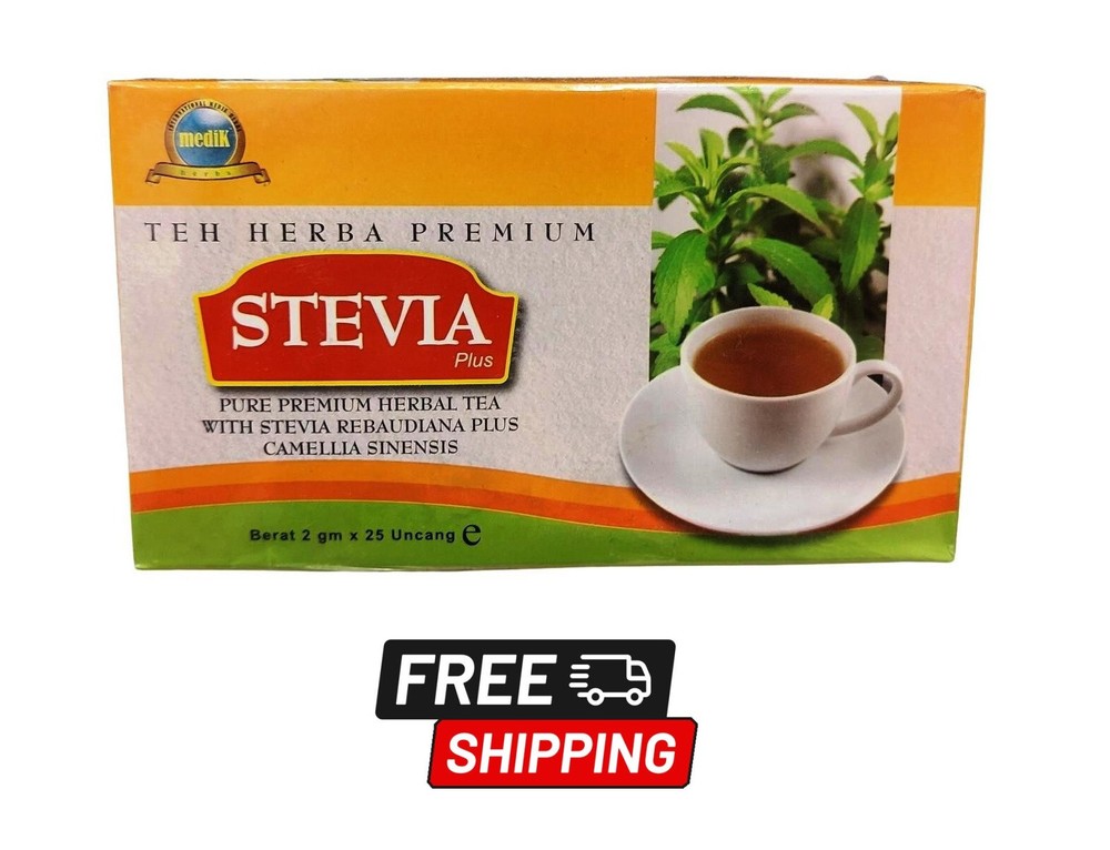 Pure Herbal Premium Tea with Stevia Rebaudiana Camellia Sinensis FREE SHIPPING