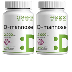 D-Mannose 2000mg 2X240 Caps Non GMO/Gluten-Free Extra Strength Mannose 2000mg