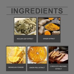 4X Wild Mullein Leaf Extract Organic Lung Cleanse Drops for Lung Natural Herbal