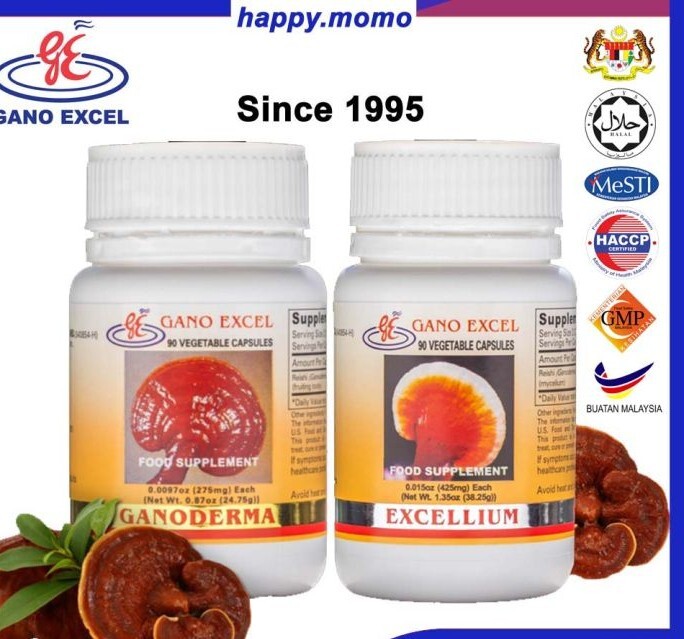 Gano Excel Ganoderma Lucidum(Lingzhi) + Excellium(Mycellium) x3 sets|DHL EXPRESS
