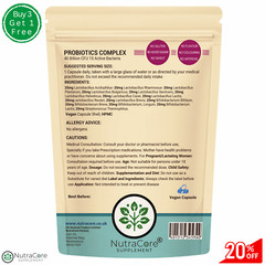 Probiotics Complex Capsules 40 Billion CFU 15 Active Bacteria-100% Vegan-90Caps