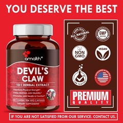 Devil’s Claw Root Extract 5000mg 90 Capsules Harpagophytum procumbens By Amalth