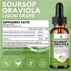 2x Pure Soursop Fruit & Leaf Extract – Digestive Support & Immune Health