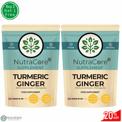 ”Turmeric+Ginger” Caps 500mg-(90%Curcuminoids&3%ginger)-Energy&Digestion-90Cap