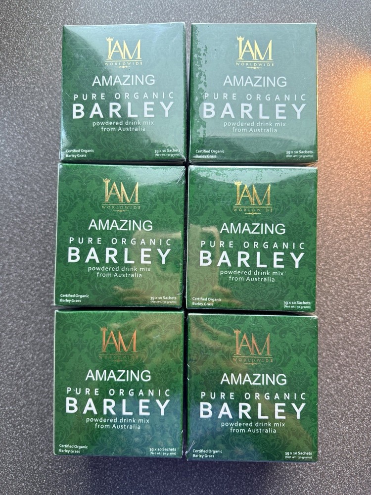 IAM Worldwide Amazing Pure Organic Barley 6 Boxes (New Packaging)
