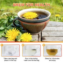 Dandelion Root Tea Bags Organic Tea Bags Support Liver Digestion Health 28Counts