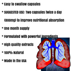 RESPIRATORY CARE, 120 Capsules, Breathing Support, Biomedical Natural Formula.