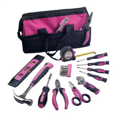 King Complete Home Pink Tool Kit with Bag 24 Piece 3111 0
