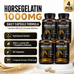Horse Gelatin 1000MG Capsules – Hydrolyzed Gelatin Complex