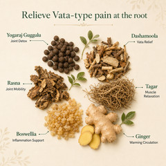 Pain & Detox Formula for Osteoarthritis, Nerve Pain & Digestion -Vata #45