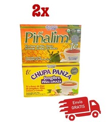 PIÑALIM TEA Mexicano GN+VIDA + CHUPA PANZA Tea Weight Loss 30bags/each
