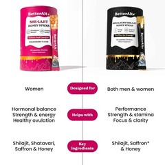 Pure Himalayan She-Lajit Honey Sticks with Organic Honey, Naturally Sweeter 30N