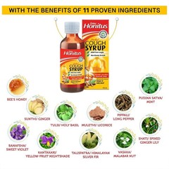 2 Dabur Honitus Herbal Syrup Honey Based Ayurvedic Syrup for Cough Remedy 100ml
