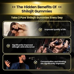 Shilajit for Men & Women, Shilajit Gummies | 4000mg High Potency 10-in-1 Formula
