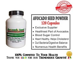 360 Avocado Seed Powder Capsules- Digestion,Blood Sugar,Cholesterol,Gut Bacteria