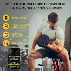 Shilajit Gummie, Himalayan Natural Shilajit Gummies, No Added Sugar with Ashwaga
