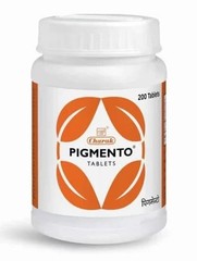 Charak Pigmento Tablet – 200 Tabs Supports natural skin pigmentation pack of 1