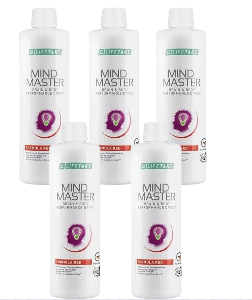 LR Lifetakt Mind Master Red Formula Set of 3 – 500 ml./16.9 fl.oz. Women Men