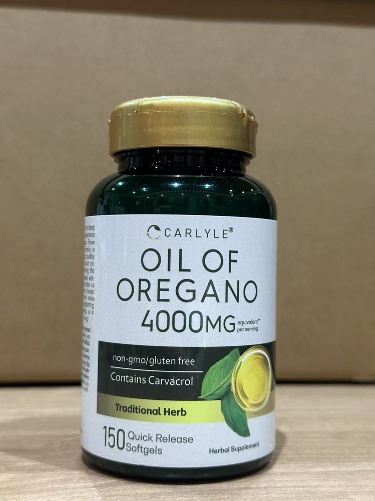 Oregano Oil 4000 mg 150 Softgel Capsules | Contains Carvacrol | by Carlyle