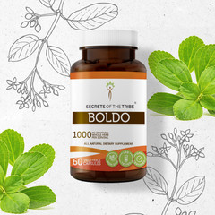 Secrets Of The Tribe Boldo Capsules, 500 mg