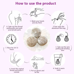 3pcs Natural Herbal Detox Pearls for Women FREE +1 Applicateur