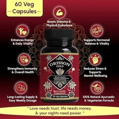 Orisson Gold African Herbs with Ashwagandha & Shilajit – Natural Vitality Formul