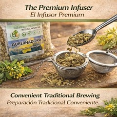 Gobernadora Tea (Chaparral Leaf) – 4 oz Loose Leaf Herbal Tea – Tea Infuser Ball