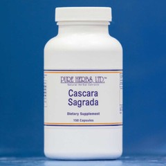Pure Herbs: Cascara Sagrada – 150 Capsules, 480mg.