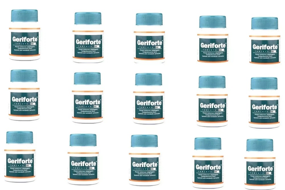 Himalaya Geriforte 60 Tabs x15 | Stress & Immunity Support | Exp 12/2028