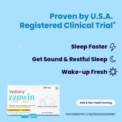 Charak Zzowin Nutra 90 Tabs For Insomnia , Sleep Management & Stress