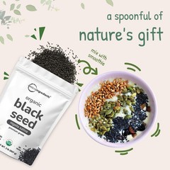 Organic Black Cumin Seeds 2lbs – Premium Whole Nigella Sativa for Baking & Cooki