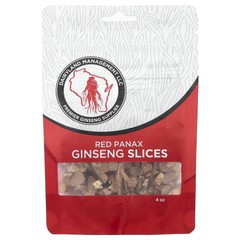Red Panax Ginseng Slices, 4 oz
