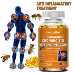Glucosamine Chondroitin Bee Venom Turmeric & MSM – Bones, Joint Support health