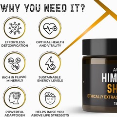 Himalayan Shilajit | Most Potent 60 Days Sundried 40X Pure Himalayan Shilajit+