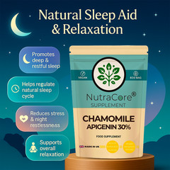 Chamomile Extract Capsules 6000mg-(30% Apigenin)-Sleep Aid & Mood-180Caps
