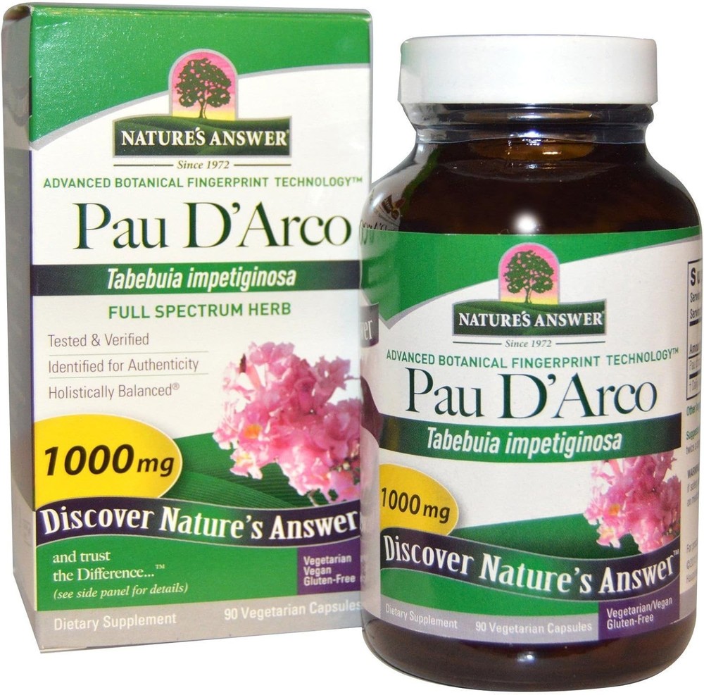 Nature’s Answer Pau D’Arco, 90 Veg. Capsules (500 mg per Caps) – EXP: 04/29