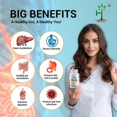 Humming Herbs Gut Feel Probiotics Capsules, 60 Capsules