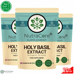 Holy Basil Capsules 5500mg-(3%Mucilage , 5%Saponins)-Brain Health, Vegan-180Caps