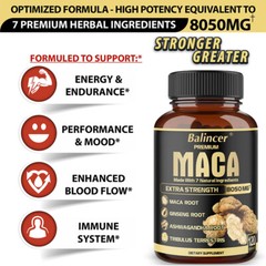 Maca Root 6000 Mg – 120 Capsules – Powerful Sexual Health, Performance Booster